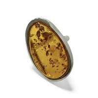 Anello Domar Donna Ambra in Argento Ambra AMBER-AN-2-280